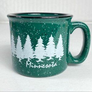 Minnesota Rustic Campfire Speckled Coffee Mug